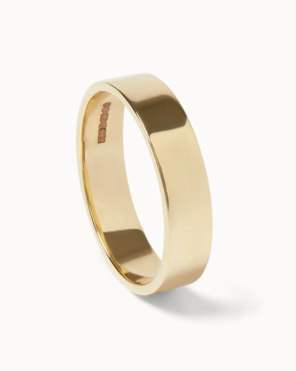 9ct Yellow Gold Signature Band Ring - Image 3