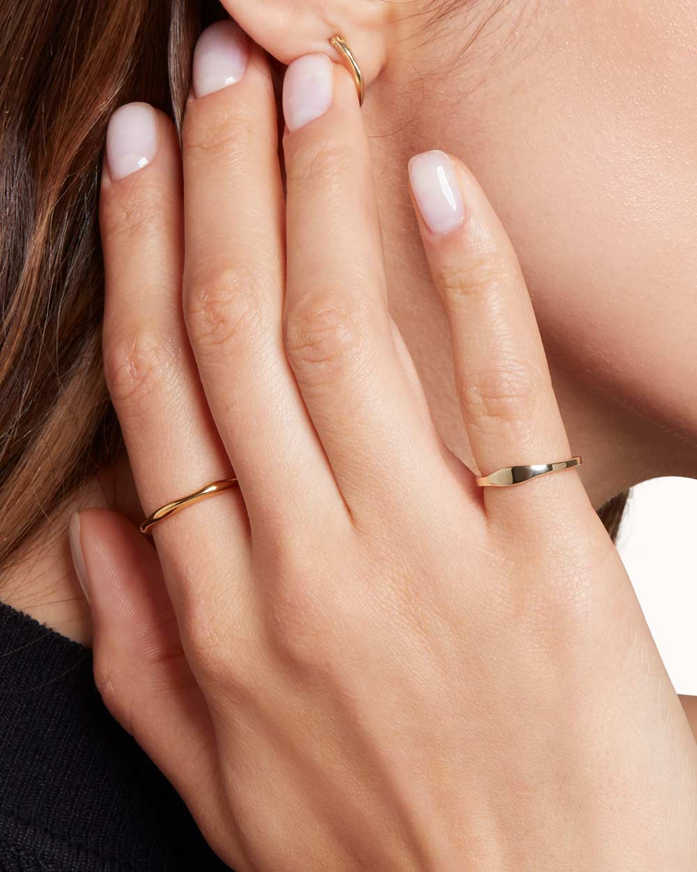 Solid Gold Signet Ring - Image 2