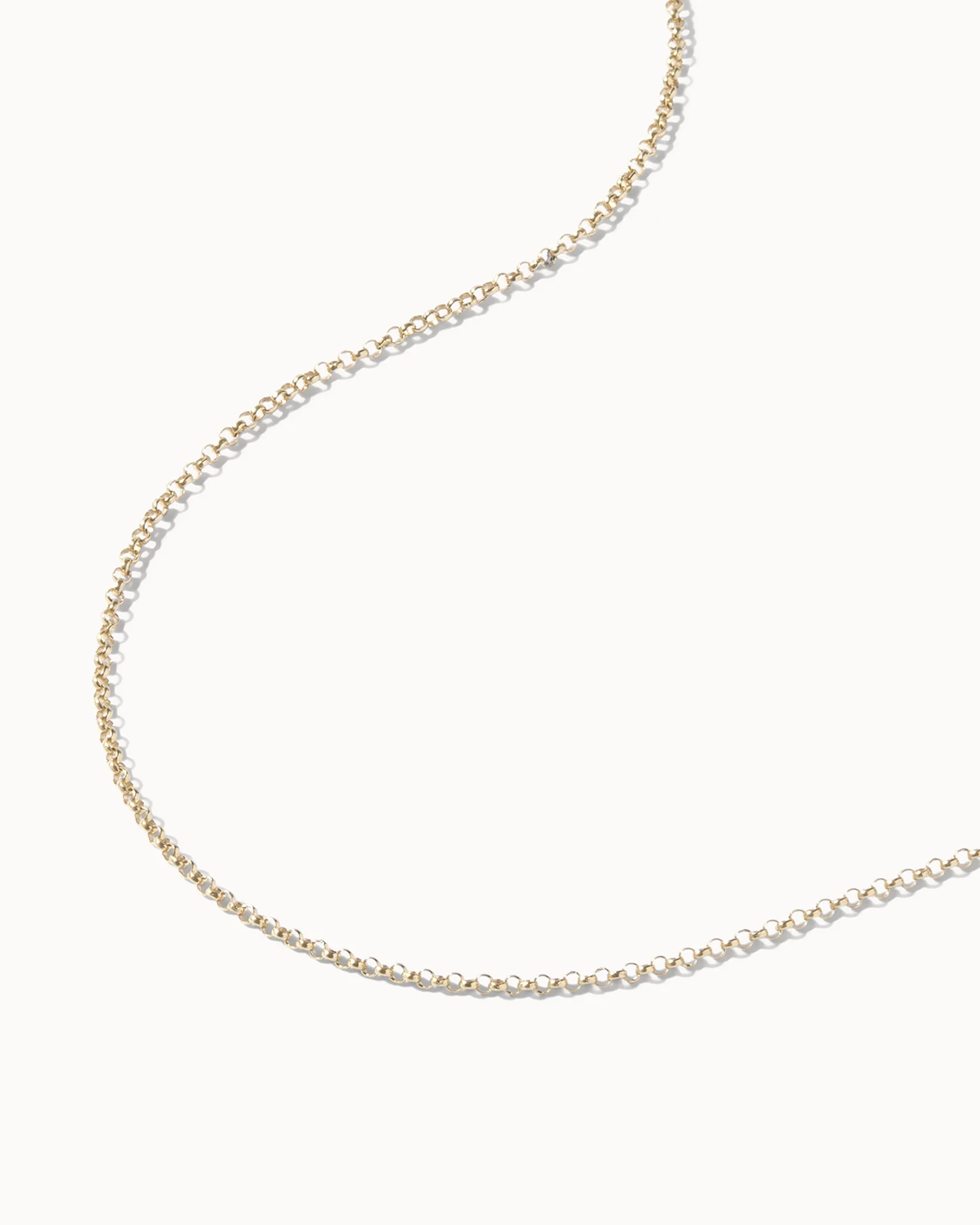 Solid Gold Simple Chain - Image 4