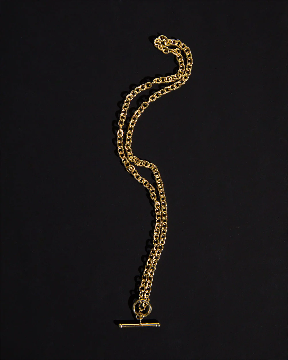 T-Bar Clasp Belcher Chain Necklace - Image 4