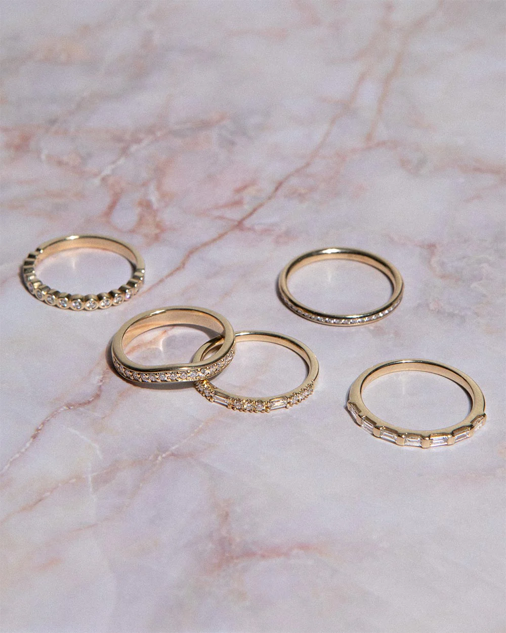 9ct Yellow Gold Diamond Eternity Court Ring - Image 3
