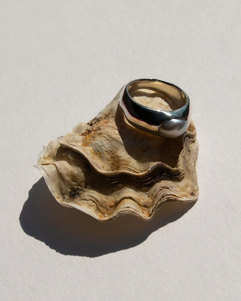 Baroque Pearl Signet Ring - Image 4