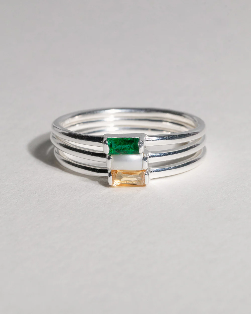 November Citrine Birthstone Baguette Ring - Image 3