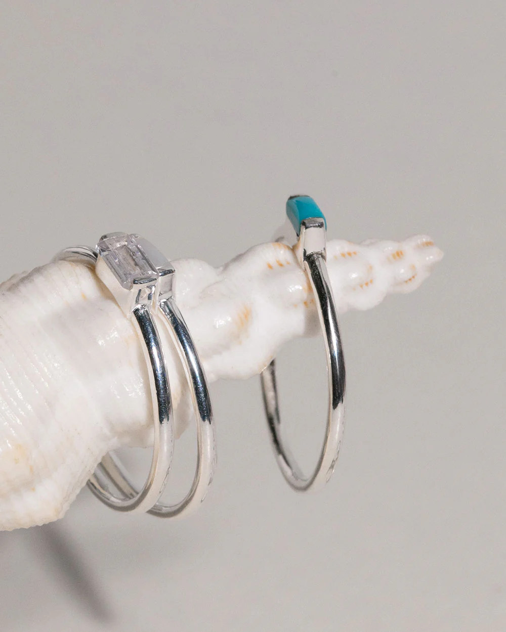 June Pearl Birthstone Baguette Ring - Image 3