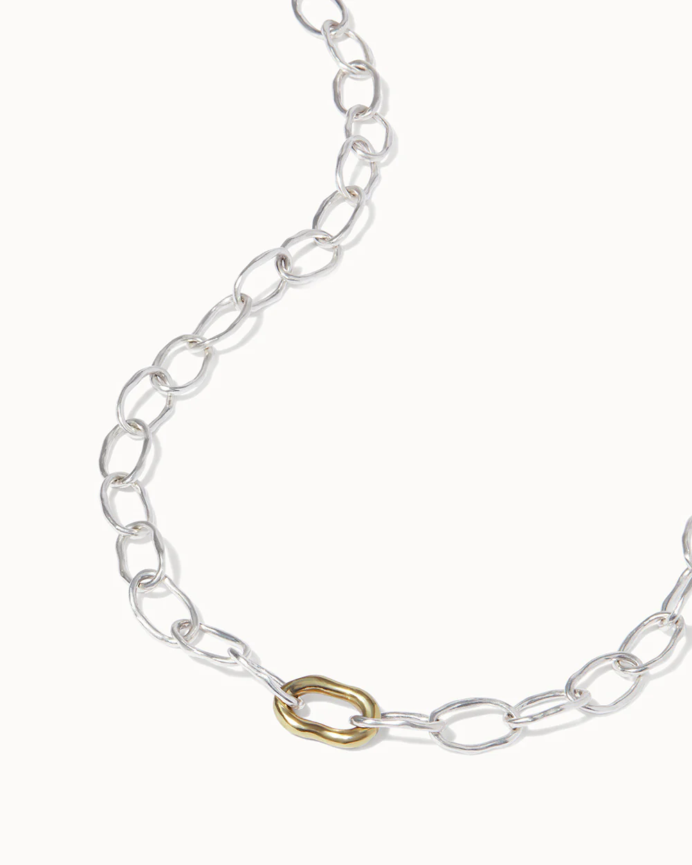 Molten Chain Necklace and Bracelet Set - Image 5