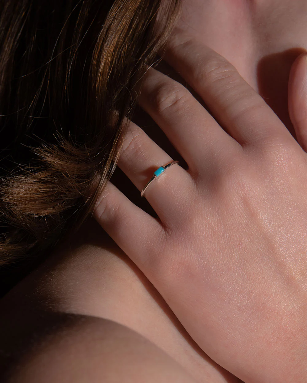 December Turquoise Birthstone Baguette Ring - Image 2